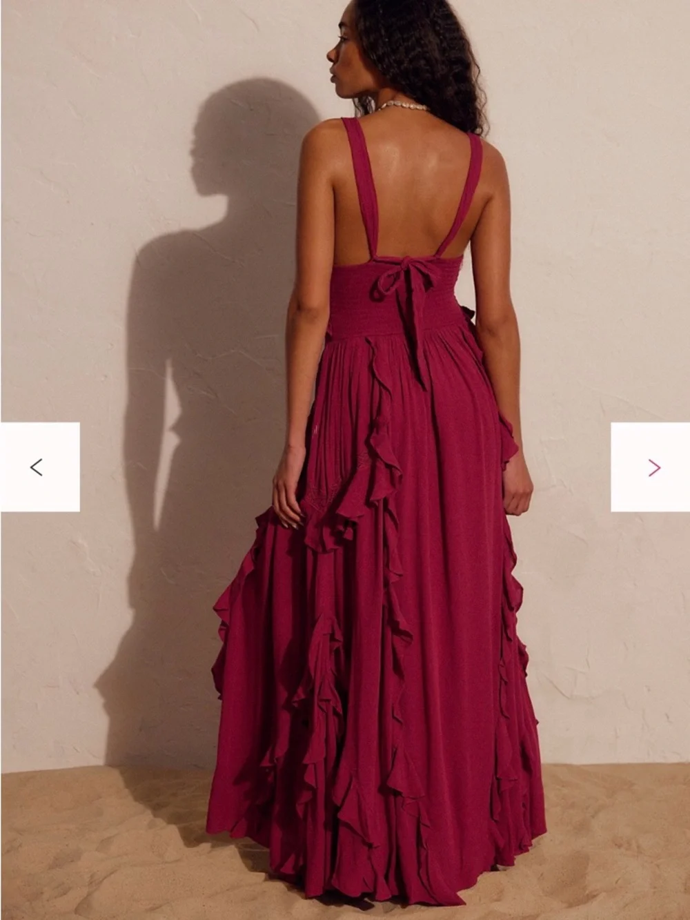 Free People Marsai Maxi Dress Small Color: Summer Cherries NWT - Picture 2 of 6